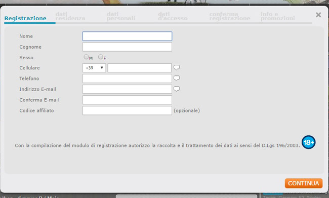 betflag registrazione