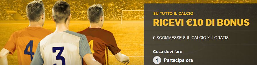 betfair cinque scommesse una gratis 2017