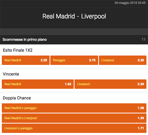 888sport real madrid vs liverpool 26/05/2018