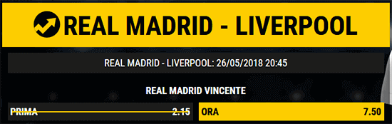 Bwin promo Real Madrid vs Liverpool 26-05-2018
