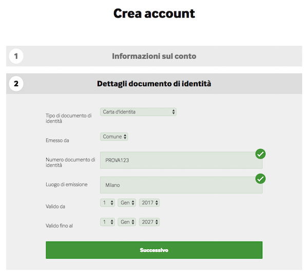 Creare un account su betWay Italia