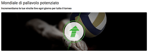 unibet promo pallavolo potenziato settembre 2018