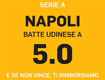 betfair udinese napoli 20-10-2018 quota maggiorata