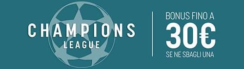 snai champions league bonus 2018 promo