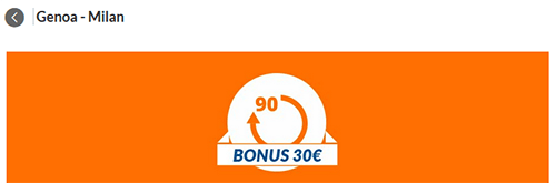 eurobet offerta genoa vs milan 21/01/2019