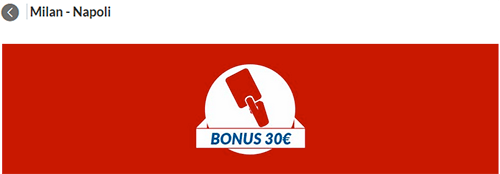 eurobet milan napoli 29-01-2019 promo