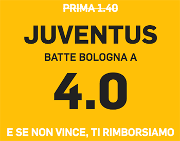 Betfair quota maggiorata bologna juventus 24/02/2019