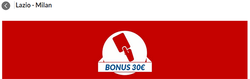 eurobet lazio milan 25-02-2019 offerta