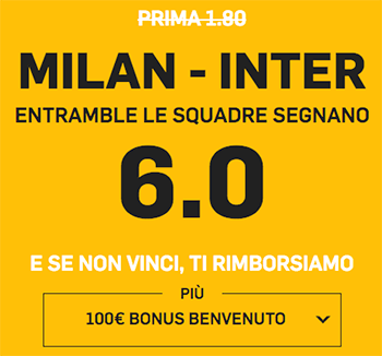 betfair quota maggiorata milan inter