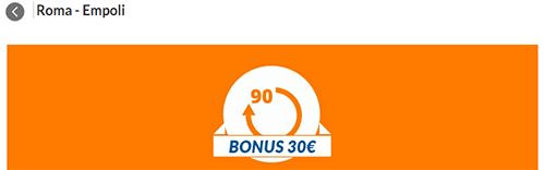 eurobet roma empoli 11/03/2019 offerta