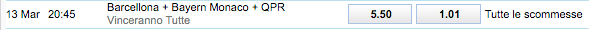 william hill bayern monaco barcellona qpr