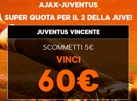 888sport ajax juventus 10-04-2019 quota maggiorata