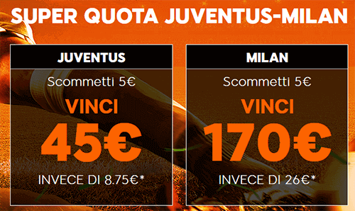 888sport quota maggiorata juventus milan 06-04-2019