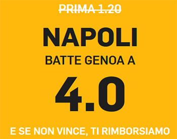 betfair napoli genoa 07-04-2019 quota maggiorata