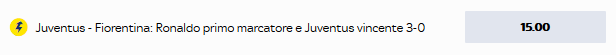 skybet juventus fiorentina 20-04-2019 quote maggiorate