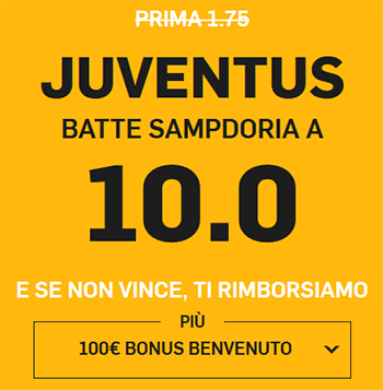 betfair sampdoria juventus quota maggiorata 26-05-2019
