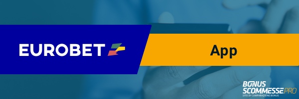 Schermata dell App EuroBet che mostra le funzionalità di scommessa