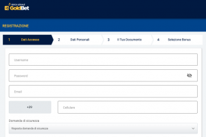 goldbet registrazione