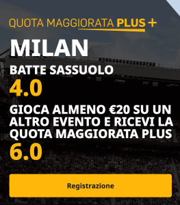 quota maggiorata betfair