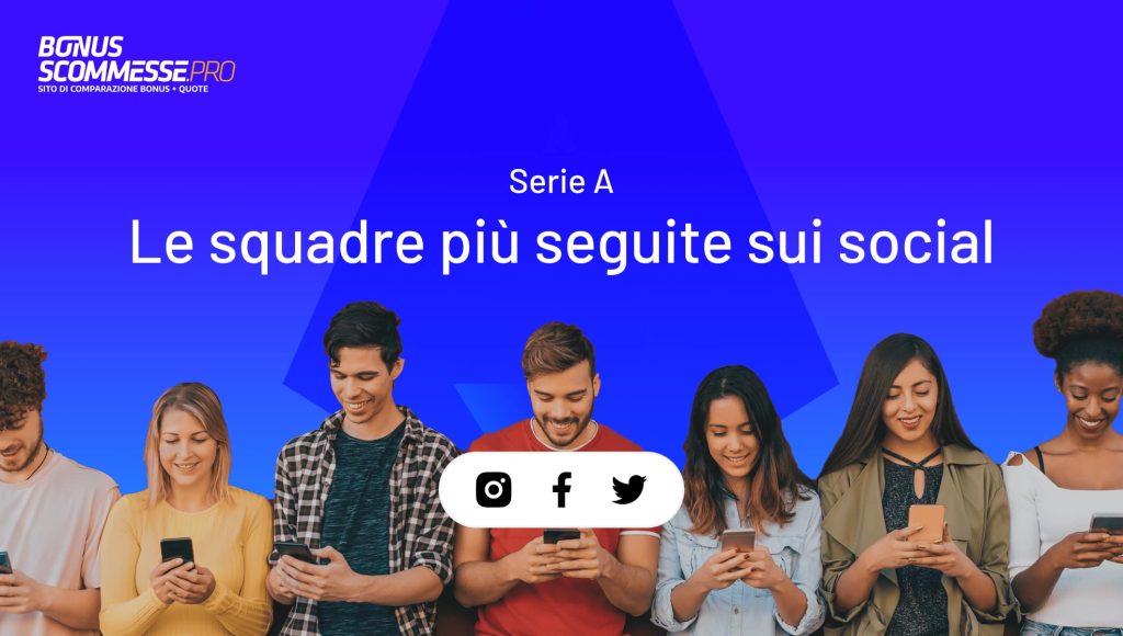 squadre serie a sui social