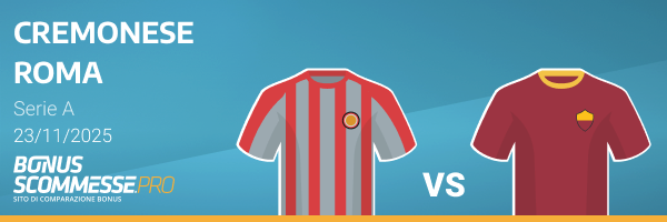 scommesse roma vs cremonese