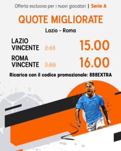 lazio roma quota migliorata