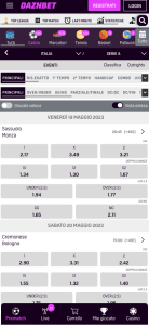 palinsesto daznbet