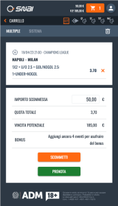 napoli milan pronostico