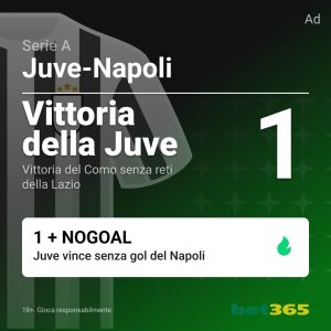 bonus bet365 juve napoli