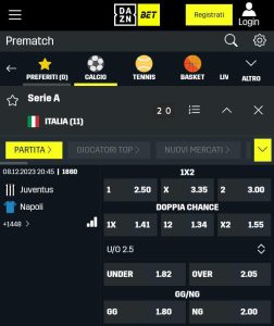 daznbet scommesse sportive