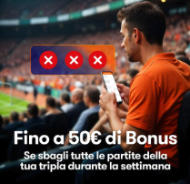 Tripla assicurata bonus Betsson