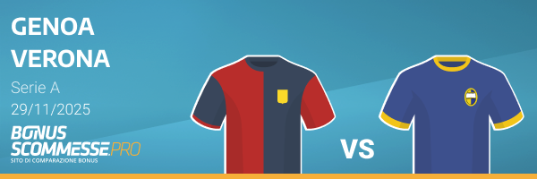 pronostico verona genoa quote