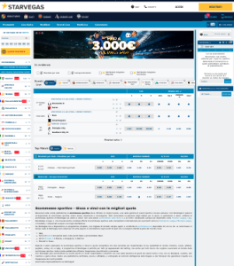 StarVegas palinsesto scommesse