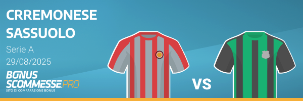 Sassuolo-Cremonese pronostico 
