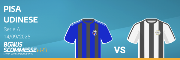 udinese-pisa pronostico serie a quote