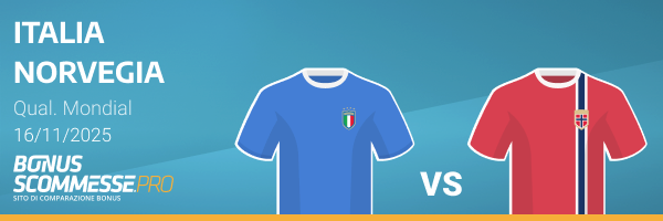 scommesse italia-norvegia qualificazioni mondiali