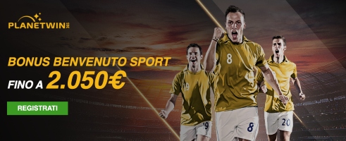 bonus benvenuto scommesse planetwin365