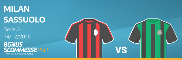 milan sassuolo previsione